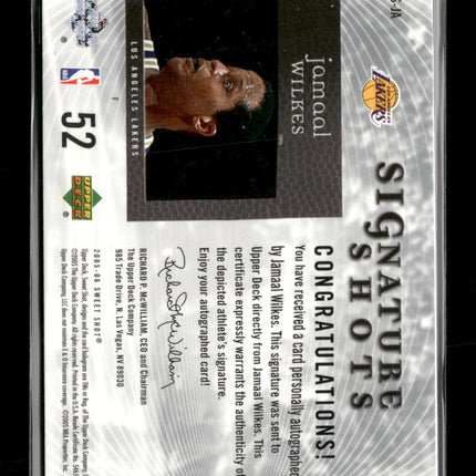 2005-06 Upper Deck Sweet Shot Signature Shots Jamaal Wilkes Auto #SS-JA