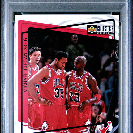 1997 Collector'S Choice Catch 23-Natural Born Ldr Michael Jordan 9 PSA #195