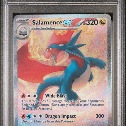 2025 Pokemon Journey Together Special Illustration Rare Salamence Ex 10 PSA #187