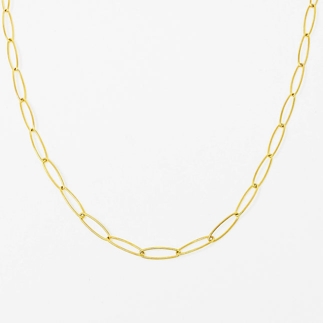Charming Paper Clip Chain Necklace