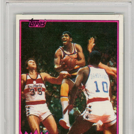 1981 Topps Magic Johnson 6 PSA #21