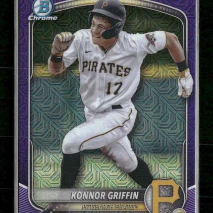2025 Bowman Chrome Prospects Purple Refractor Konnor Griffin #/250 #BCP-86