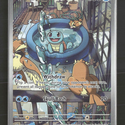 SV07: Stellar Crown Squirtle Holo #148/142