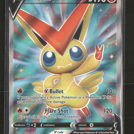 SWSH05: Battle Styles Victini V (Full Art) Holo #144/163
