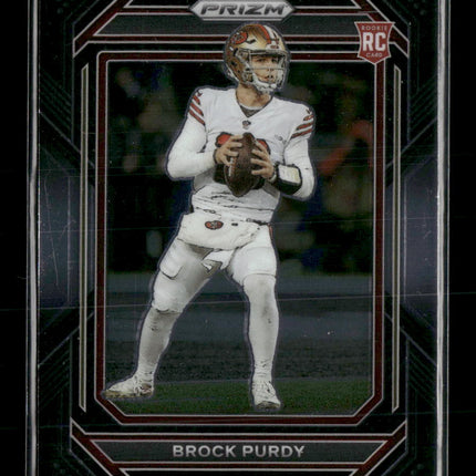2022 Panini Chronicles Prizm Black Silver Brock Purdy #PB-8