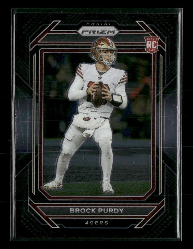 2022 Panini Chronicles Prizm Black Silver Brock Purdy #PB-8