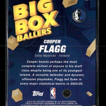 2025-26 Topps Big Box Ballers Cooper Flagg #BB-1