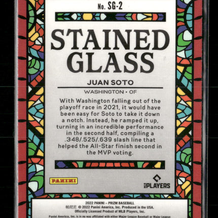 2022 Panini Prizm Stained Glass Juan Soto #SG-2