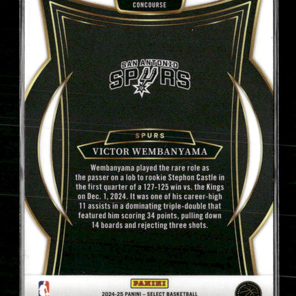 2024-25 Panini Select Red Cracked Ice Prizm Victor Wembanyama #9
