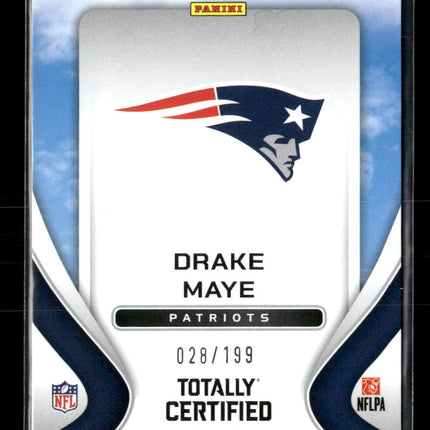 2024 Panini Certified Franchise Foundations Mirror Purple Drake Maye #/199 #16