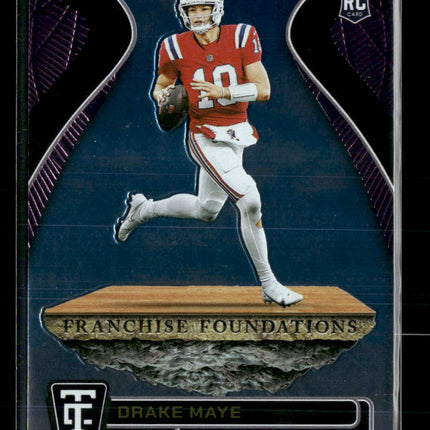 2024 Panini Certified Franchise Foundations Mirror Purple Drake Maye #/199 #16