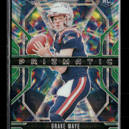 2024 Panini Prizm - Prizmatic Wave Green Prizm Drake Maye #2