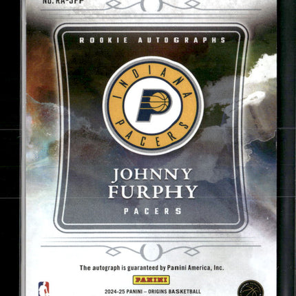 2024-25 Panini Select Origins Rookie Autographs Pink Johnny Furphy #/25 #RA-JFP