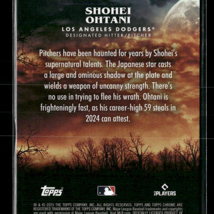 2025 Topps Chrome Update Night Terrors Shohei Ohtani #NT-2