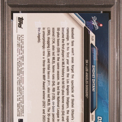 2024 Topps Now Offseason Shohei Ohtani 10 PSA #OS6