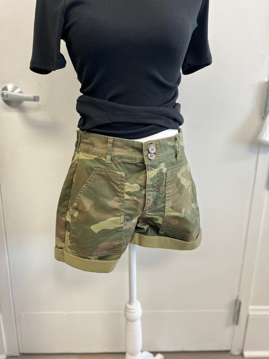 Camo Cuffed Shorts