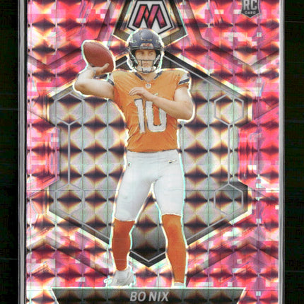2024 Panini Mosaic Mosaic Camo Pink Bo Nix #312