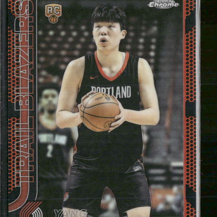 2025-26 Topps Chrome Basketball Refractor Yang Hansen Rookie #266