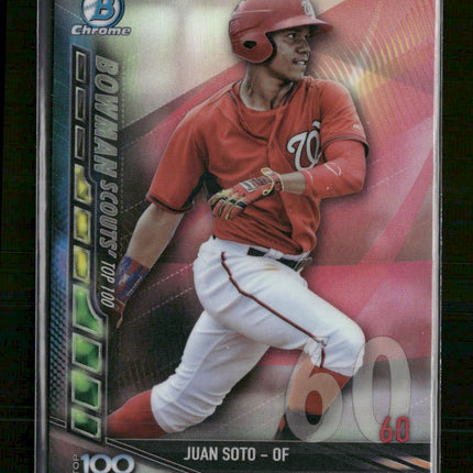 2017 Bowman Bowman Scouts' Top 100 Juan Soto #BTP-60