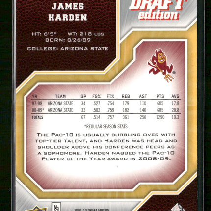 2009-10 Upper Deck Draft Edition James Harden #40