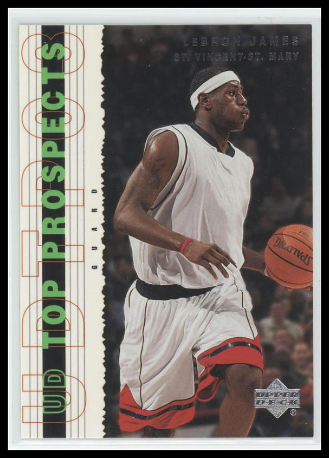 2003 UD Top Prospects LeBron James #55