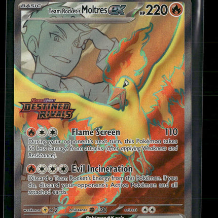 SV10: Destined Rivals (Stamped) Team Rocket's Moltres ex #208/182