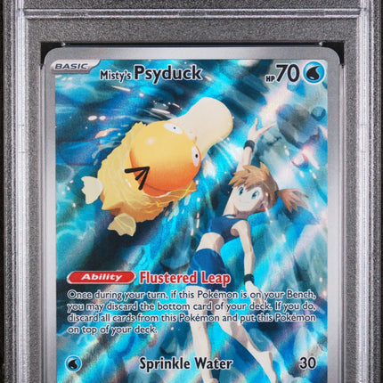 2025 Pokemon Dri En-Destined Rivals Illustration Rare Misty'S Psyduck 9 PSA #193