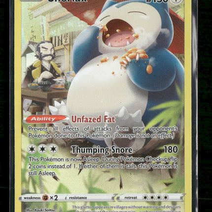 SWSH11: Lost Origin Trainer Gallery Snorlax #TG10/TG30