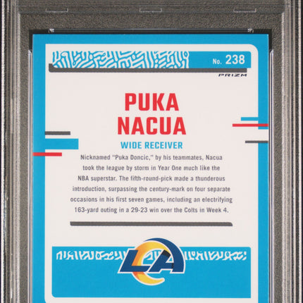 2023 Panini Donruss Optic Purple Shock Puka Nacua 10 PSA #238