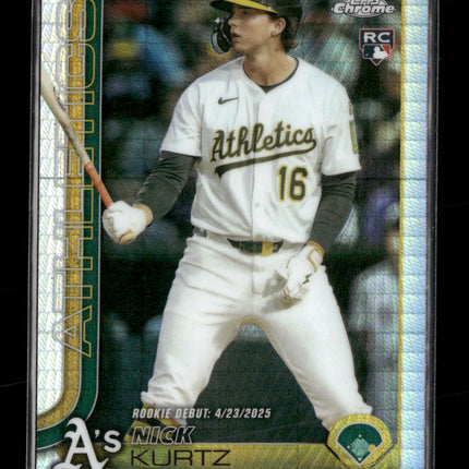 2025 Topps Update Prism Refractor Nick Kurtz #US197