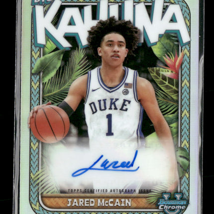 2023-24 Bowman University Chrome The Big Kahuna Auto Jared McCain #/150  #BKA-JM