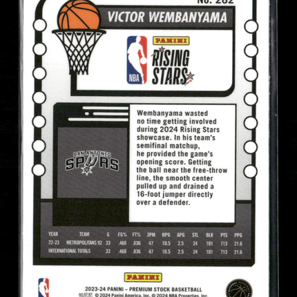 2023-24 Hoops Premium Stock Victor Wembanyama #282