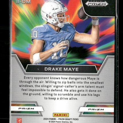 2024 Panini Prizm Draft Picks Instant Impact Red Ice Drake Maye #II-DM