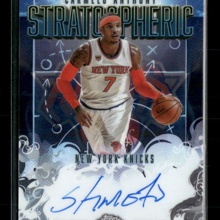 2025-26 Topps Chrome Stratospheric Signatures Carmelo Anthony Auto #SM-CA