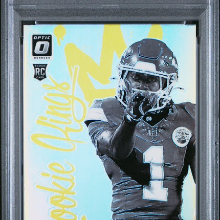 2024 Panini Donruss Optic Rookie Kings Xavier Worthy 10 PSA #8