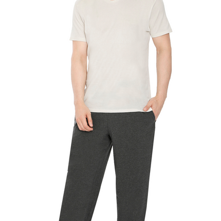 Mens Pull On Elastic Waist Knit Pants - Relaxed Dressing for Comfort