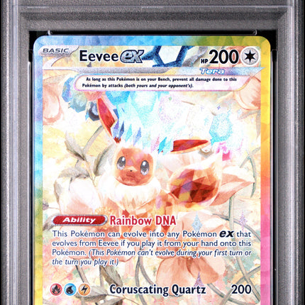 2025 Pokemon Pre En Special Illustration Rare Eevee Ex 9 PSA #167