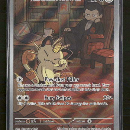SV10: Destined Rivals Team Rocket's Meowth #203/182