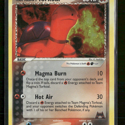 Team Magma vs Team Aqua Team Magma's Torkoal #12/95