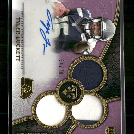 2015 Topps Triple Threads Purple Tyler Lockett Rookie #/70 Auto #135