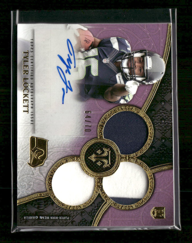 2015 Topps Triple Threads Purple Tyler Lockett Rookie #/70 Auto #135
