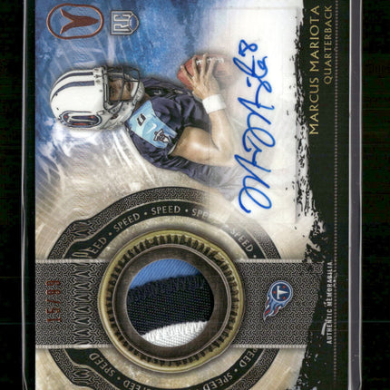 2015 Topps Valor Shield of Honor Autograph Speed Marcus Mariota #/99 #SHA-MM
