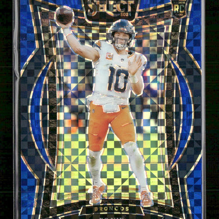 2024 Panini Select Blue Prizm Bo Nix Rookie #/249 #30