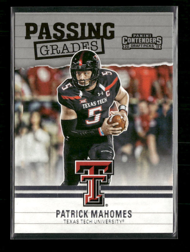 2017 Panini Contenders Draft Picks Passing Grades Patrick Mahomes II #5