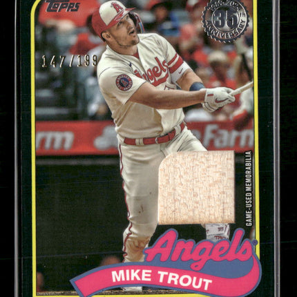 2024 Topps Baseball 35th Anniversary Relics (Series One) Mike Trout #89BR-MT