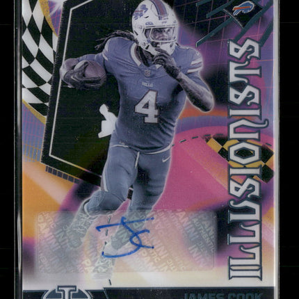2023 Panini Illusions Illusionists Autographs James Cook #/99 Auto #5