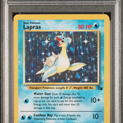 1999 Pokemon Fossil Lapras-Holo 7 PSA #10