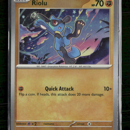 SV: Prismatic Evolutions Riolu #050/131 (Master ball)