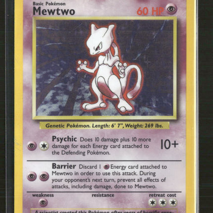 Base Set Mewtwo #010/102 (Damaged)