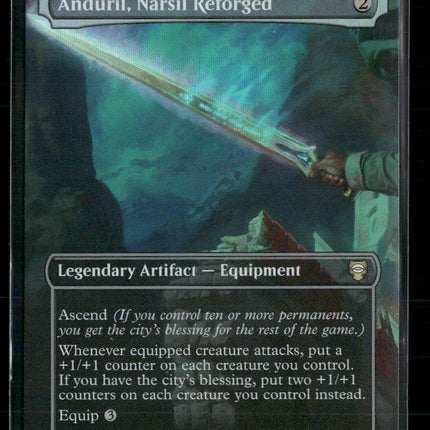 Commander: Lord of the Rings: TME  Anduril, Narsil Reforged (Borderless) #491